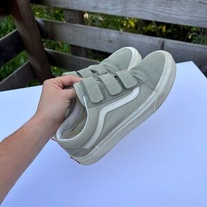 Vans Old Skool Velcro Suede Sage Green